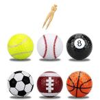 AZ DORADO ゴルフ コンペ 景品 カラーボール ティー 20本 セット プレゼント ギフト おもしろ グッズ カラー ボール (ボール６コ ＋