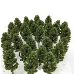 [DauStage] 杉の木 森林 スギ 模型 選べる 色 サイズ Nゲージ ジオラマ 鉄道 建築 用 樹木 風景 モデルツリー ミニチュア (深緑,