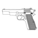  Marushin модель оружия X-PFC High Power милитари браунинг excellent HW из дерева рукоятка specification 