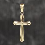 K18　18金　クロスペンダント 38×