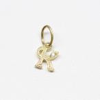 K18 18金 ダイヤ付きイニシャルペンダントヘッド (イニシャルK) ダイヤ0.01ct