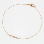 ブレスレット K18 ダイヤ0.03ct 17cm 約0.61ct
