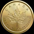 [ free shipping ] unused goods Maple leaf gold coin 1/20 ounce original gold 24 gold 1.55g in goto