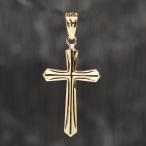 K18 18 золотой Cross подвеска 38×22×2.9mm