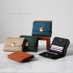 本革 プチウォレット ミニ財布 二つ折り ボックスコイン ソフトレザー 柔らかい くすみカラー コンパクト W-363