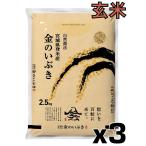 人気の玄米です。　令和7年産 金のいぶき7.5kg (2.5kg×3)玄米  宮城 登米 特別栽培米 農薬・化学肥料不使用 食事を完成させるお米 安い 米 お米