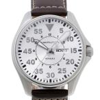 ハミルトン　カーキ アビエーション パイロット デイデイト クオーツ　H64611555　シルバー　クオーツ【中古】新入荷