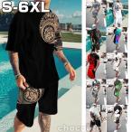  мужской выставить лето верх и низ в комплекте джерси День отца модный спорт одежда движение надеты . чувство "дышит" короткий рукав футболка салон одежда большой размер 40 плата 50 плата 