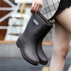 レインブーツ レインシューズ レディース ミドル丈 ショートブーツ 完全防水 長靴 雨具 雨靴 靴 雨の日 滑らない 脱げない 通勤 通学 かわいい