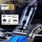 ハンディクリーナー 掃除機 強力 コードレス 10000pa USB充電式 パワフル吸引 車載掃除機 車 車内両用 静音設計 家庭用 収納バッグ付き