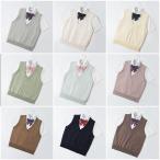  школьный жилет женщина вязаный лучший V шея студент женский форма лучший ученик старшей школы ученик неполной средней школы одноцветный свитер большой размер простой симпатичный 