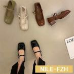 パンプスリゲッタ春靴ストラップレディース歩きやすいウェッジヒールヒールパンプス美脚スクエアぺたんこシューズコンフォ