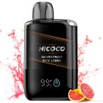 ショッピング電子タバコ 電子タバコ 使い捨て VAPE グレープフルーツ 15000回吸引可能 大容量 清涼感MAX 持ち運びシーシャ 水蒸気タバコ ニコチンなし 禁煙補助 爆煙 ベイプ V3型 NICOCO