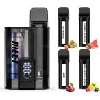 電子タバコ 使い捨て VAPE MIX風味 10000回吸引可能 大容量 LEDディスプレイ搭載 本体繰り返し使用可 持ち運び シーシャ 禁煙 ニコチン無し 爆煙 ベイプ O5EXS型