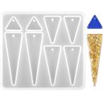 シリコンモールド オリジナルモールド レジン液適用 三角型イヤリング UVレジン用 DIY手芸 装飾ペンダント アクセサリー ハンドメイド DIYシリコン 人気 AOZORA
