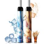 電子タバコ 使い捨て VAPE 4000回吸引可能 2本入り MIX風味 紙フィルター付き 持ち運び シーシャ 吸い応え ガツンと 爆煙 ベイプ 禁煙 ニコチンなし JO5ES MEET
