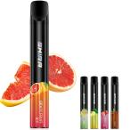 ショッピング電子タバコ 電子タバコ 使い捨て VAPE グレープフルーツ 1500回吸引可能 大容量 水蒸気たばこ 持ち運びシーシャ 禁煙グッズ ニコチンタールなし 爆煙 ベイプ JO5MINI2 SKIRA