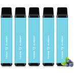 ショッピング電子タバコ 電子タバコ 使い捨て VAPE ブルーベリー 5本入 約12500回吸引可能 大容量 持ち運び シーシャ たばこ 爆煙 ベイプ タール0 ニコチン0 ビタミン入り O2Plus TORIDO