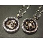 Yahoo! Yahoo!ショッピング(ヤフー ショッピング)クラウン クロス ラウンドサークルネックレス/ラインストーン/メンズ/十字架/王冠/M-2394