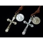 Yahoo! Yahoo!ショッピング(ヤフー ショッピング)ユニセックス ロングチョーカー・キリストクロス＆コイン/十字架・Coin・Cross/ M-2598