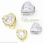 Yahoo! Yahoo!ショッピング(ヤフー ショッピング)Cubic zirconia ハートチャーム “Cubic Heart” CZ ジルコニア ゴールド シルバー