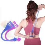 ストレッチチューブ トレーニング ヨガ プルロープ シリコン 弾性 スリミング 筋トレ 男女兼用