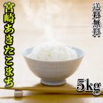 あすつく 一部地域 送料無料 精白米 30年産 九州 宮崎県産 あきたこまち 5kg 他の商品との同梱不可、単独発送