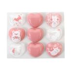 【冷蔵便】転写モールドハート（ピンク） / 1枚 富澤商店 公式