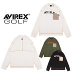 AVIREX GOLF обратная сторона шерсть ta-toru тренировочный AVG3F-AP7mok шея футболка 23FW Avirex Golf Avirex 