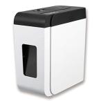 アスカ シュレッダー クロスカット 静音革命48dB 引き出し式 最大6枚 連続10分 コンパクト ホッチキス11号針まで対応 ホワイト S