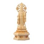 木彫仏像/吉祥天立像4.0寸桧木ヒノキ(受注生産)