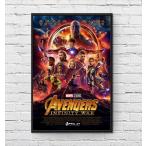  Avengers Infinity War фильм постер Avengers Infinity War US версия чёрный рама имеется A3 размер mi1