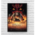  Звездные войны эпизод 1 фильм постер The Phantom Menace US версия чёрный рама имеется A3 размер mi2