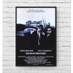  блюз Brothers фильм постер US версия чёрный рама имеется A3 размер mi1