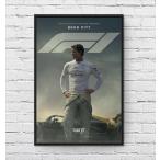 エフワン F1 映画ポスター US版 黒フレーム付き A3サイズ mi1