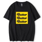 2021年最新　butterバター　Tシャツ韓流グッズ BTS防弾少年団 夏 Tシャツ 同スタイル 半袖