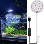 DARETOTRY 水槽 ライト 小型 アクアリウムライト 14LED 四色 小型水槽ライト USB給電(アダプターなし) 360度調整 曲げ可能 水草ライト フィルライト