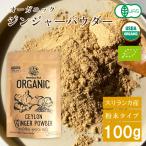 オーガニック ジンジャー パウダー 生姜 生姜パウダー ジンジャーパウダー 粉末 100g スパイス 有機JAS認定 ジンジャーエール スリランカ セイロン 香辛料