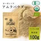 アムラパウダー 無添加 オーガニック 100g 有機 JAS認証 粉末 アムラ 100% パウダー グーズベリー スリランカ ヘアケア 美髪 薄毛 美肌 栄養