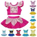 【送料無料】子供水着 プリンセス水着　女の子 お姫様 セパレートプリンセス 子供水着 スクール水着 スイムウェア　学校のプールの授業　スイミングスクール