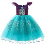 ショッピング子供 ドレス プリンセス　可愛い　衣装　子供　ドレス 子供 アリエル風 コスチューム 子供服 ロングドレス ワンピース