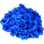 バラ 造花 花びら 良コスパ60個 インテリア 結婚式 イベント 飾り付け ブーケ ブルー