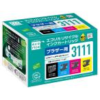 エコリカ LC3111-4PK 互換リサイクルインク 4色パック ECI-BR3111-4P （取寄品）