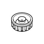 シャープ 2524250007 加湿セラミックファンヒーター用 タンクキャップ| SHARP 純正品HX-127CX-A/HX-128CX-P/HX-128CX-W等対応