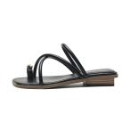  one ремешок сандалии женский лето low Wedge retro Rome способ шлепанцы модель вне надеть обувь модный tei Lee 