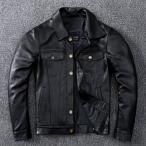 革ジャン レザージャケット メンズバイク ライダース 牛革 シングル ショート スリムタイプ 細身 ブランド ジャケット ミリタリー レザーコート