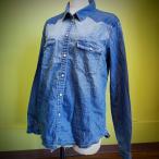 ショッピングアメリカンイーグル American Eagle アメリカン・イーグル ウエスタン デニムシャツ 美品 レディース