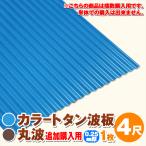  дополнение покупка для цвет профилированный лист волна доска круг волна 4 сяку (1219mm) толщина :0.25mm 1 листов цвет : голубой / чай dk-tm425-1_tsuika
