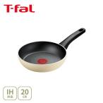 T-FAL ティファール IHチタン・エクセレンス バニラベージュ フライパン 20cm G18202（IH対応） 取っ手付き ih対応 ガス火 お知らせマーク チタン