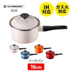 ショッピングEOS LE CREUSET ル・クルーゼ EOS ソースパン 16cm（IH対応） ルクルーゼ 片手鍋 ホーロー ロングハンドル